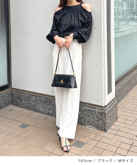 新品  オープンショルダーブラウス プロポーションボディドレッシング PROPORTION BODY DRESSING 前後2Way