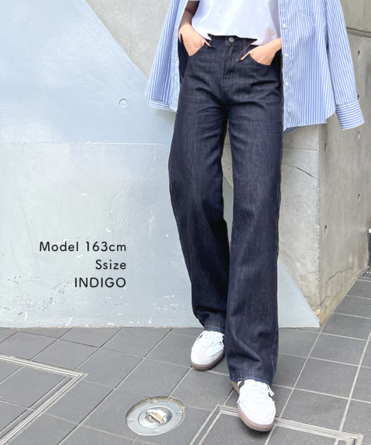 ハイウエストデニムパンツストリート秋冬ワイド 1.jpg