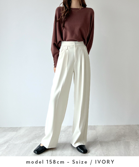 ハイウエストパンツ　　38 ストレッチトロピカル ハイウエストパンツ （スラックス・ドレス