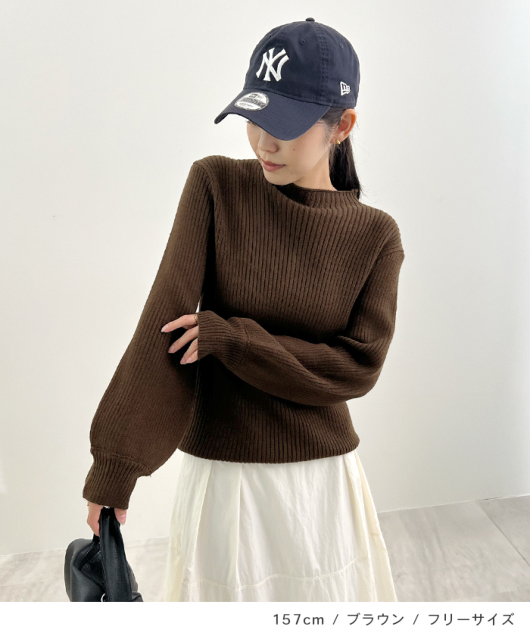 45rpmニットバルーンスリーブ ボトルネック　ウール　サイズ3 楽天市場】 バルーンスリーブ ボトルネック ニットセーター 長袖